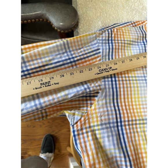 Overton Men's Button Down Check Shirt Long Sleeve XXL - Picture 6 of 7